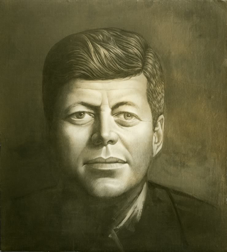 John F. Kennedy full face portrait