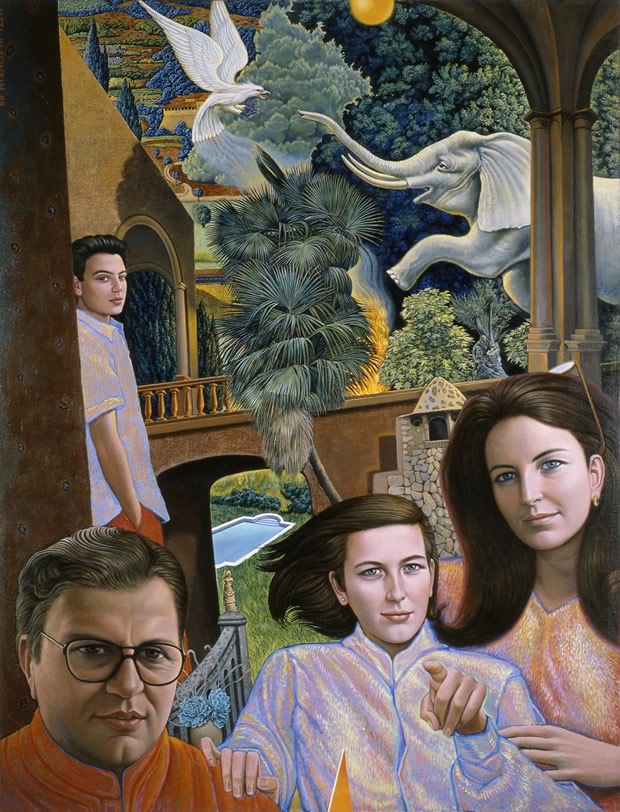 Mateo Family - portrait by Mati Klarwein - 1989