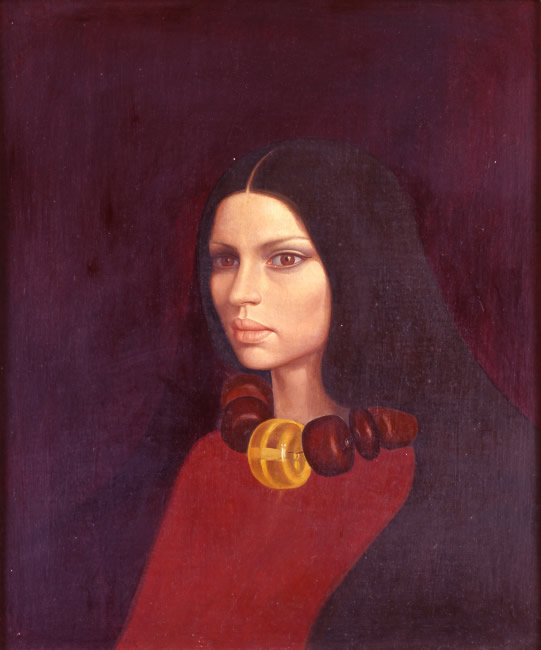 Sophie Bollack - portrait by Mati Klarwein - 1963