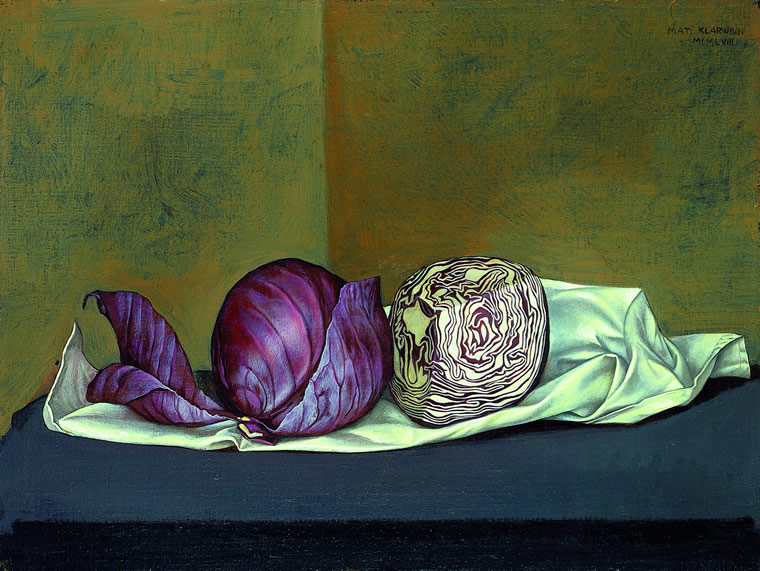 Still Life with Red Cabbage - Mati Klarwein - 1958