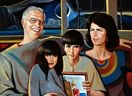 Barcelo Family - Family Portrait by Mati Klarwein - 1995
