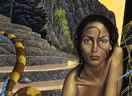 surrealist and visionary art by Mati Klarwein - Illusion, Projection and Reality (1997)