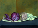 Still Life with Red Cabbage by Mati Klarwein